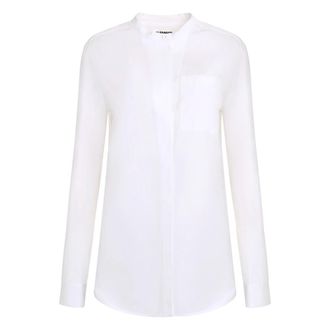 Jil Sander Shirts, female, White, Size: M Cotton Shirt