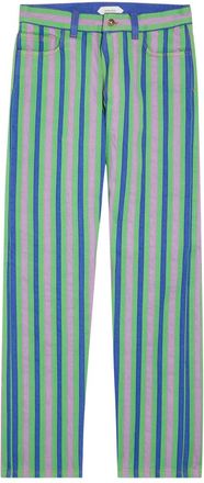 Versace Striped Straight-leg Jeans - Blue - 27 (W27 / UK8-10 / S)