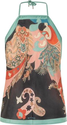 Etro Etro, Sleeveless Tops, female, Multicolor, Size: ONE SIZE Triangle Top