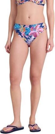 Animal Docks Flowers Bikini Bottoms in Purple at Nordstrom, Size 16