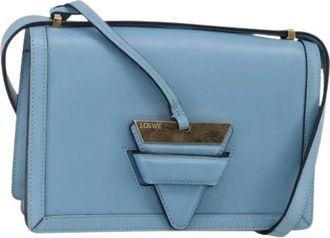 Loewe Pre-owned Leren Crossbodytas - Dames - Vintage Schoudertas - Blauw - ONE Size - Leer - Vintage