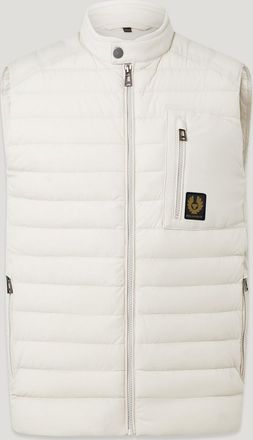 Belstaff Chassis Gilet Mens Lightweight Stretch Down Silver Birch Size 2XL
