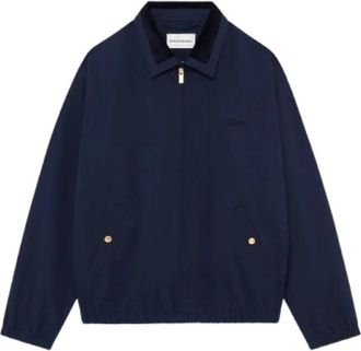 Dr&ocirc;le de Monsieur Blouson Dr&ocirc;le - Heren - Zomerjassen - Blauw - L - Katoen - Jassen
