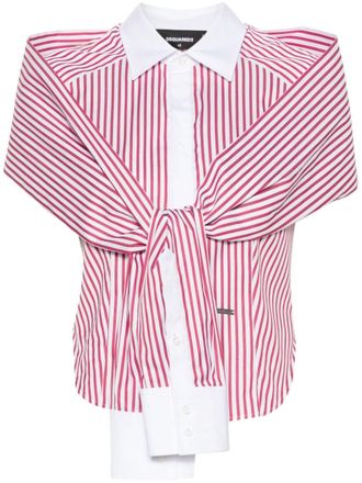 Dsquared2 Gestreepte blouse - Rood