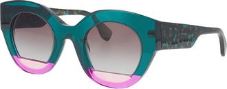 Face &agrave; Face Fill 1 2045 Womens Sunglasses Green Size 48