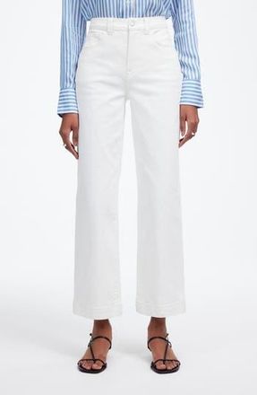 Madewell The Perfect Vintage Wide Leg Crop Jeans in Tile White at Nordstrom Rack, Size 32