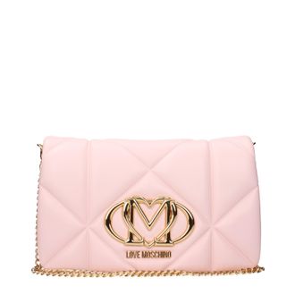 Love Moschino Pochette Damens Polyurethan Pink/Puderrosa