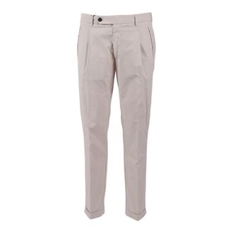 Berwick 1707 Retrolong-GD Trousers - male - Berwick - Slim-fit Trousers - Beige - 2XL - Trousers