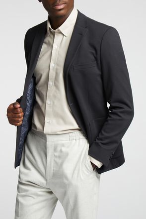 Limehaus Mens Knit Blazer in Navy - Size 42 Regular