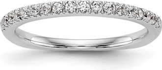 Diamond2Deal 14k Gold Lab Grown Diamond Wedding Band Ring 0.37Ct Clarity- VS Color- D-E