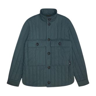 Rains Jassen, Heren, Groen, M, Banja Liner Pocket Jacket T1