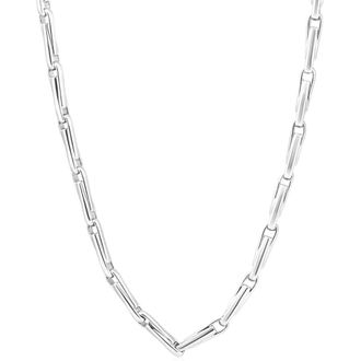 Pompeii3 Mens 14k Gold (41gram) or Platinum (77gram) 4.5mm Link Chain Necklace 22