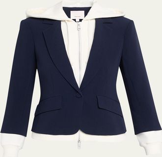 Cinq &agrave; Sept Khloe Le Petit Zip-Front Blazer