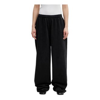 VETEMENTS Cut Sweatpants - Dames - Broeken - Zwart - Maat: M Katoen