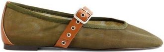 Madewell The Remy Mary Jane Flat in Safari Khaki Multi at Nordstrom, Size 5.5