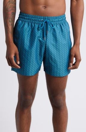 Frescobol Carioca Copacabana Sport Swim Trunks in Peacock Blue at Nordstrom Rack, Size Small