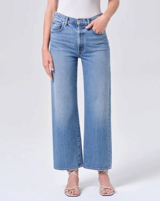 A Gold E Harper Crop Jean In Kindle