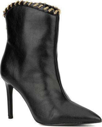 New York & Company Deborah Faux Leather Western Bootie in Black at Nordstrom Rack, Size 7.5