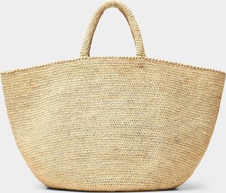 Sans Arcidet Paris Womens Kapity braided raffia XL tote bag