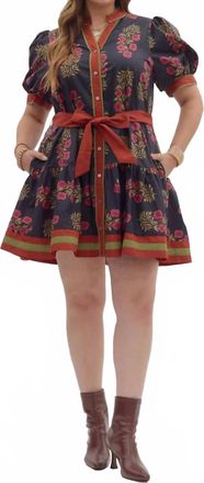 Entro Womens Midnight Meadows Dress In Multicolor