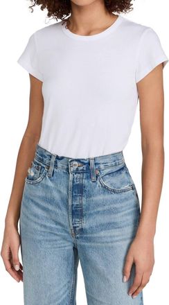 Something Navy Tee Bodysuit In White