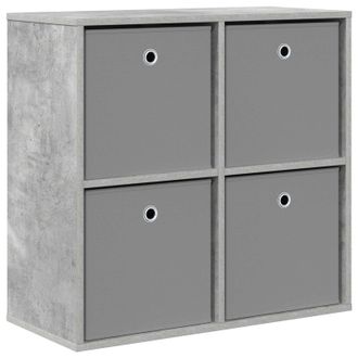 vidaXL Aparador Con Caj&oacute;n Gris Concreto 68,5 X 32 X 67 Cm Vidaxl