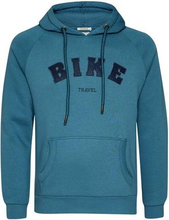 Greenbomb Bike Travel Trek Hoodie Hoodie f&uuml;r Herren | blau