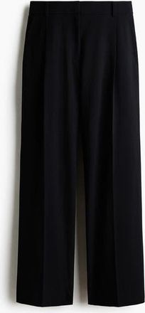 H&M Wide Trousers in Black at Nordstrom, Size 10