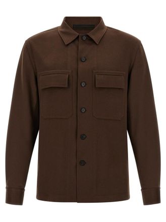 Ermenegildo Zegna Brown Alba shirt