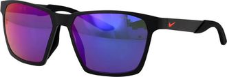 Nike Maverick Valor Zonnebril - Heren - Zonnebrillen - Zwart - 57 MM - Leer - Accessoires