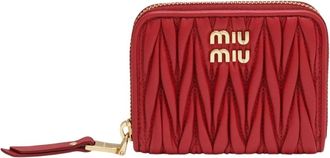 Miu Miu Dames, Accessoires, Rood, Maat: ONE Size Leer