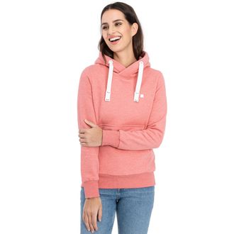 Deproc Kapuzensweatshirt DEPROC ACTIVE HildaCMYK II WOMEN, Damen, Gr. 36 (S), rosa, 50% Baumwolle, 50% Polyester, bequem, angesetztes B&uuml;ndchen, Sweatshirts K