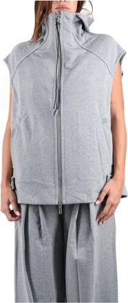 Sportmax Chaleco Oversized de Mezcla de Algod&oacute;n - Jackets - Mujer - Gris - L