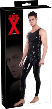 OEM Late X - Mono De L&aacute;tex Negro Para Hombre Con Tirantes, Talla 2xl
