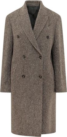 Brunello Cucinelli Mujer, Abrigos, Marr&oacute;n, Talla: XL