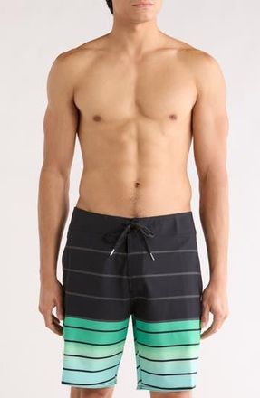 Volcom Quarta Fade Mod 19 Swim Shorts in Black Combo at Nordstrom Rack, Size 40