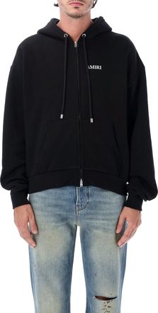 Amiri Relaxed Fit Cotton Logo Full-Zip Hooded Sweatshirt