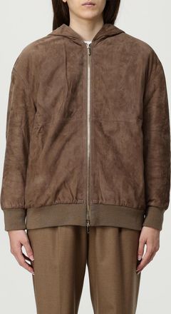 Max Mara Giubbotto con cappuccio S Max Mara in pelle scamosciata