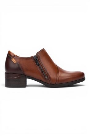 Pikolinos Pikolinos Womens Brown Leather Low Heel Shoes - Malaga
