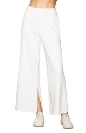 Melloday Side Split Wide Leg Knit Pants in Bone at Nordstrom Rack, Size X-Large