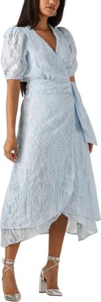 Freebird by Steven Dames, Jurken, Blauw, Maat: S Denim