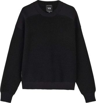 adidas UT Knit Crew Sweater - Heren - Sportshirts - Zwart - M - Wol - Fitness