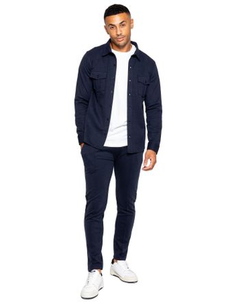Enzo Jeans | Heren Overhemd Trainingspak Set - Navy