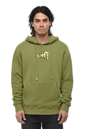 Off-white Green Regular Logo Hoodie