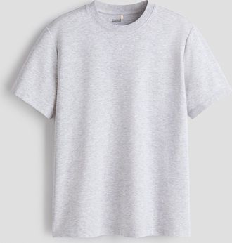 H&M Cooling T-Shirt in Regular Fit - Hellgraumeliert