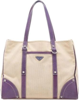 Prada Pre-owned Vintage Tote Bag - Dames - Vintage Shopper - Veelkleurig - ONE Size - Vintage