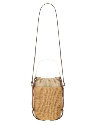 Chlo&eacute; Womens Bucket Bag Woody White Handbags Hand