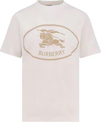 Burberry Stijlvolle T-shirts en Polos - Heren - T-shirts - Wit - XL - Katoen - Tops