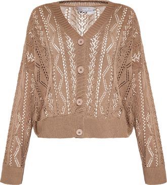 Usha Vest Dames taupe