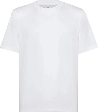 Brunello Cucinelli T-shirt girocollo in jersey di cotone - - Tops - Uomo - Bianco - M